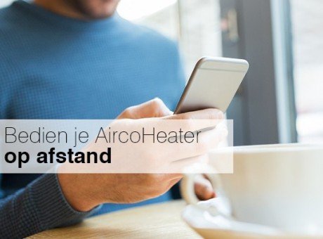 Bediening op afstand voor Design AircoHeater met LAN Interface-app
